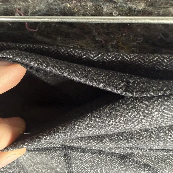 Lululemon Leggings Women 6 Gray Herringbone Crop High Rise Athletic - Picture 8 of 12